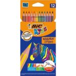 ΧΡΩΜΑΤΑ ΞΥΛΙΝΑ BIC KIDS EVOLUTION STRIPES ΚΟΥΤΙ 12 ΧΡΩΜΑΤΩΝ