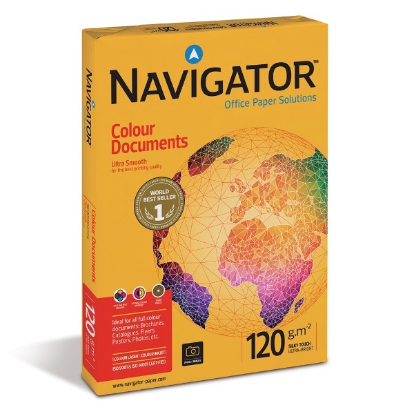 NAVIGATOR 120 ΧΑΡΤΙ ΕΚΤΥΠΩΣΗΣ ΕΠΑΓΓΕΛΜΑΤΙΚΟ NAVIGATOR ΛΕΥΚΟ Α4 120 gr/m2 ΠΑΚΟ 250 Φ. - Image 1