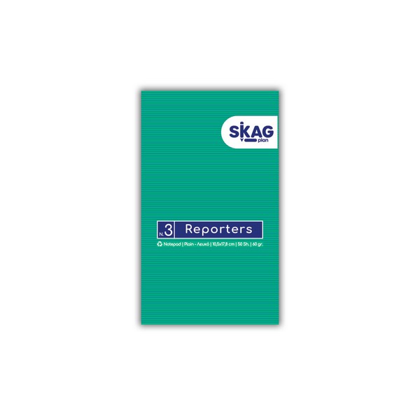 243773 ΜΠΛΟΚ REPORTERSOVERLAP 105X178 ΛΕΥΚΟ Ν.3 50Φ - Image 1