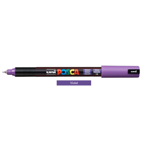 4902778089835 ΜΑΡΚΑΔΟΡΟΣ UNI POSKA PC-1MR ΜΩΒ 0,7 mm ΝΕΡΟΥ - Image 1