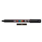 ΜΑΡΚΑΔΟΡΟΣ UNI POSKA PC-1MR ΜΑΥΡΟ 0,7 mm ΝΕΡΟΥ