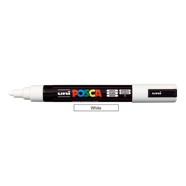 4902778916254 ΜΑΡΚΑΔΟΡΟΣ UNI POSKA PC-5 ΛΕΥΚΟ 1,8-2,5 mm ΝΕΡΟΥ - Image 1