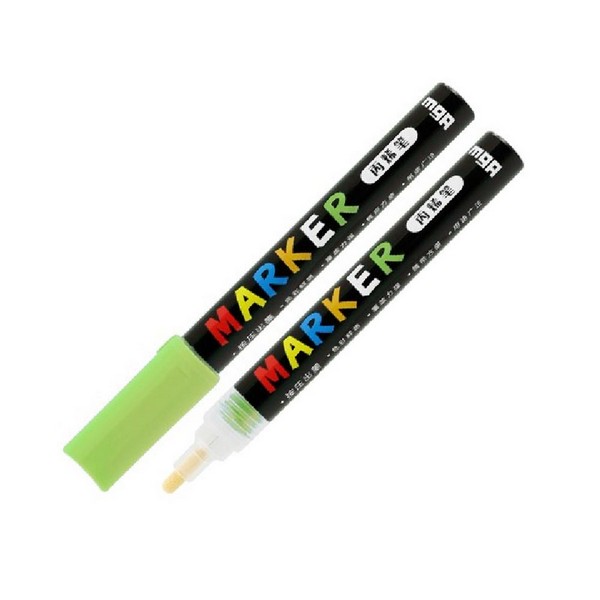 6931747144440 ΜΑΡΚΑΔΟΡΟΣ ΑΚΡΥΛΙΚΟΣ M & G 2 mm YELLOW GREEN S503 - Image 1