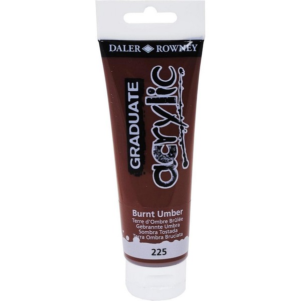 5011386020495 GRADUATE ACRYLIC 120ML BURNT UMBER - Image 1