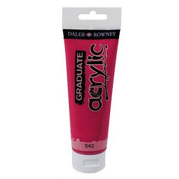 5011386020532 GRADUATE ACRYLIC 120ML CRIMSON - Image 1