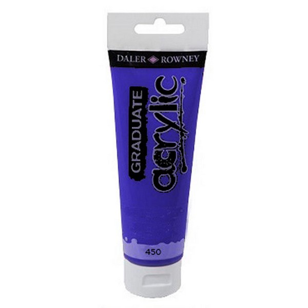 5011386020624 GRADUATE ACRYLIC 120ML VIOLET - Image 1