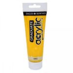 GRADUATE ACRYLIC 120ML YELLOW OCHRE