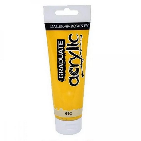 5011386020648 GRADUATE ACRYLIC 120ML YELLOW OCHRE - Image 1