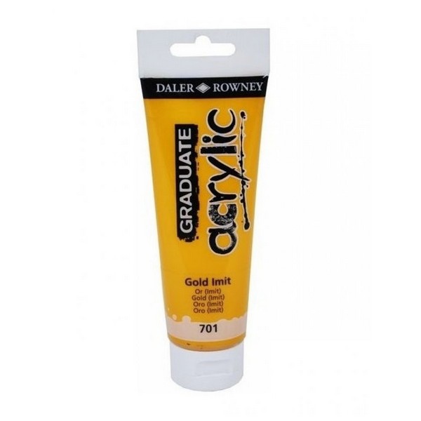 5011386020655 GRADUATE ACRYLIC 120ML GOLD IMIT - Image 1