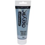 GRADUATE ACRYLIC 120ML SILVER IMIT