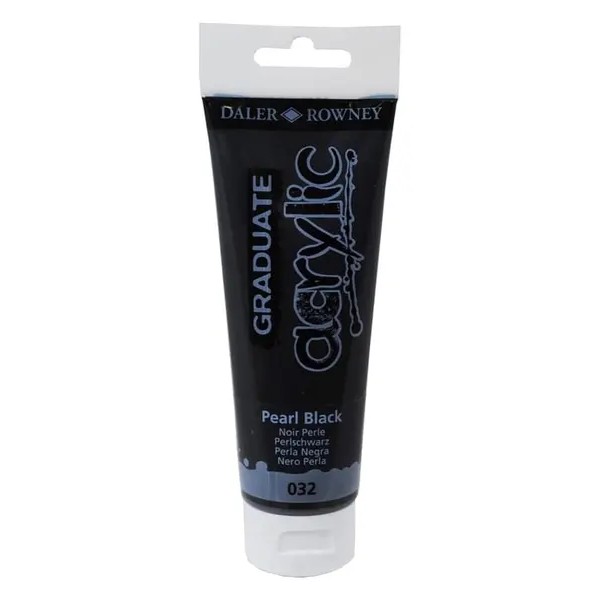 5011386062785 GRADUATE ACRYLIC 120ML PEARLESCENT BLACK - Image 1