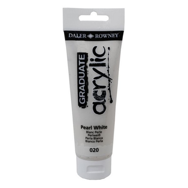 5011386062792 GRADUATE ACRYLIC 120ML PEARLESCENT WHITE - Image 1