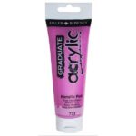 GRADUATE ACRYLIC 120ML METALLIC PINK