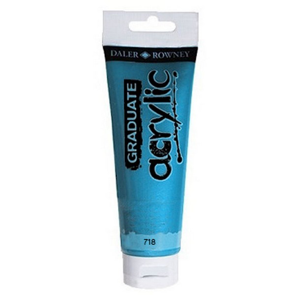 5011386077581 GRADUATE ACRYLIC 120ML METALLIC BLUE - Image 1