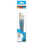 NATURAL SABLE SHORT HANDLED 4 PC