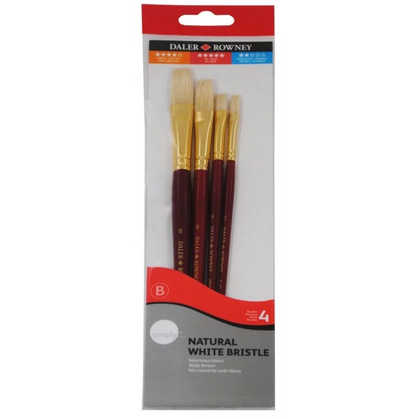 5011386081113 WHITE BRISTLE SHORT HANDLED 4 PC #1 - Image 1