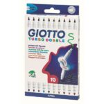 ΜΑΡΚΑΔΟΡΟΙ GIOTTO TURBO DOBLE ΚΟΥΤΙ 10 ΧΡΩΜΑΤΩΝ