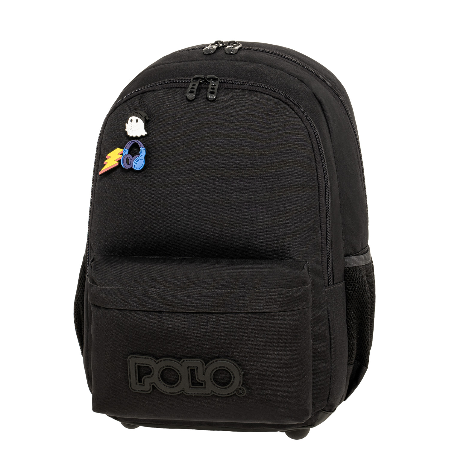 901059-2000 ΣΑΚΙΔΙΟ POLO PINS ΜΑΥΡΟ - Image 1