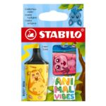 ΜΑΡΚΑΔΟΡΟΣ ΥΠΟΓΡΑΜΜΙΣΗΣ STABILO BOSS MINI ANIMAL VIBES SET 3ΤΜΧ