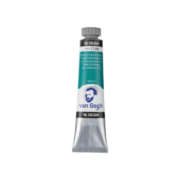 161204565 ΛΑΔΙΑ TALENS VAN GOGH 20ml 565 PHTHALO TURQUOISE BLUE - Image 1